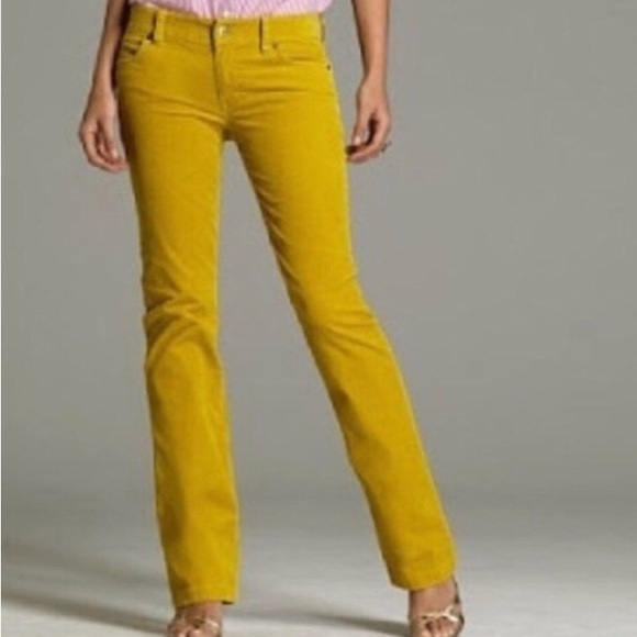 J crew matchstick gold coloured corduroy pants size 26s - Picture 8 of 8